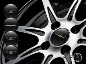 Chrysler  Ruota Adesivo Logo Design Cupola Resina